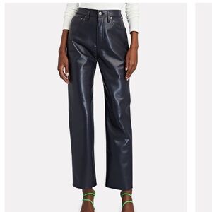 AGOLDE Size 33 90s Pinch Waist Recycled Leather Pants